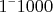 $1 &times; 1000$
