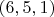 $(6, 5, 1)$