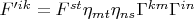 $ F'^{ik}=F^{st} \eta_{mt} \eta_{ns} \Gamma^{km} \Gamma^{in} $